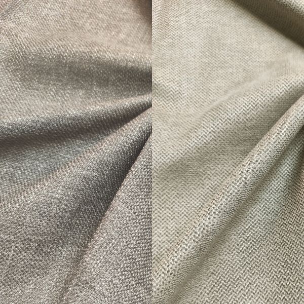Двостороння тканина для штор, сіро-бежевий жакард, ANKA Havana-12