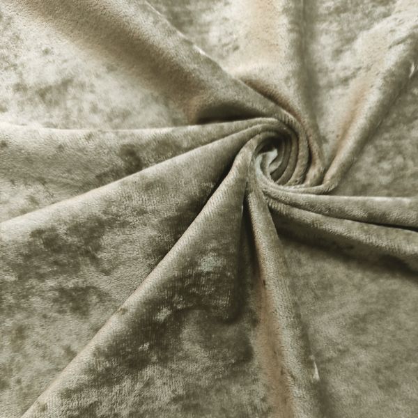 Ткань для штор бежево-серый бархат ANKA Helen-6
