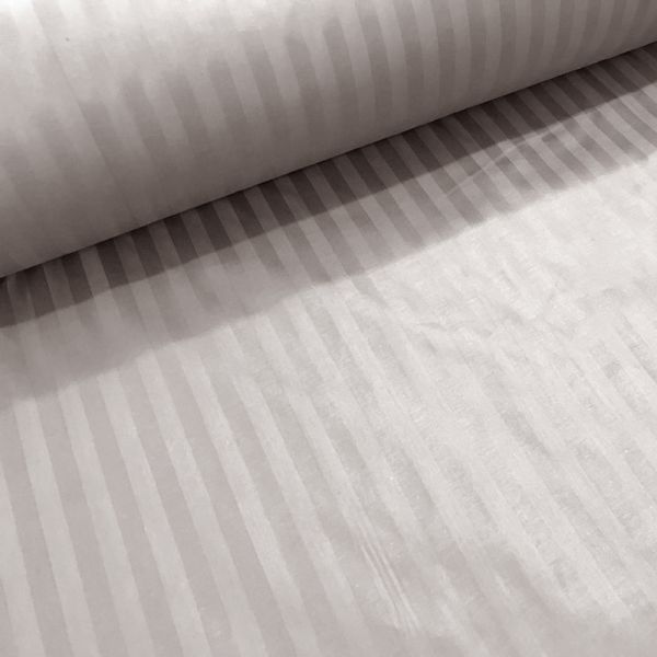 Євро комплект постільної білизни CT Stripe Satin KR (Страйп Сатин) сірий