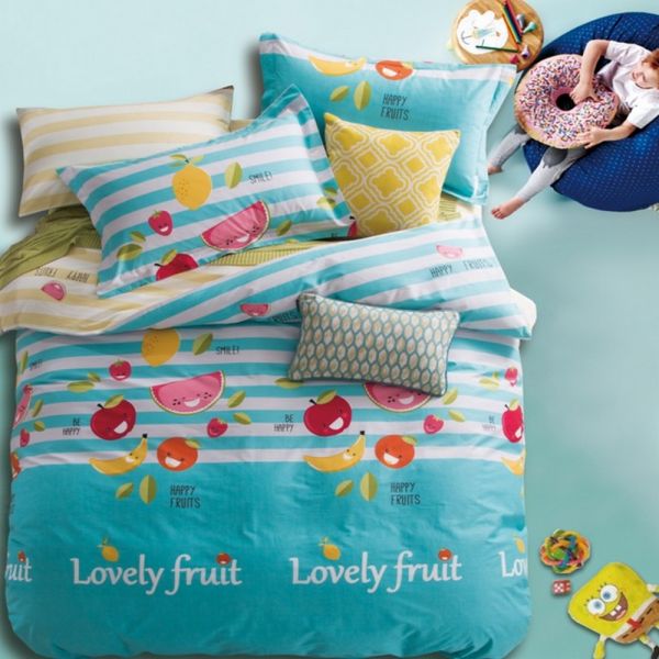 Детский комплект постельного белья, CT Люкс-сатин. Lovely Fruits
