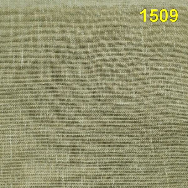Тканина для тюля з льоном коричнева MRTX-Verona-1509