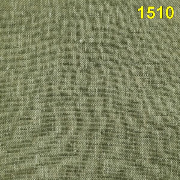 Ткань для тюля со льном болотно-зелёная MRTX-Verona-1510