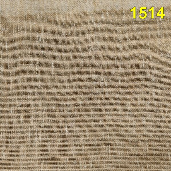 Ткань для тюля со льном коричневая MRTX-Verona-1514