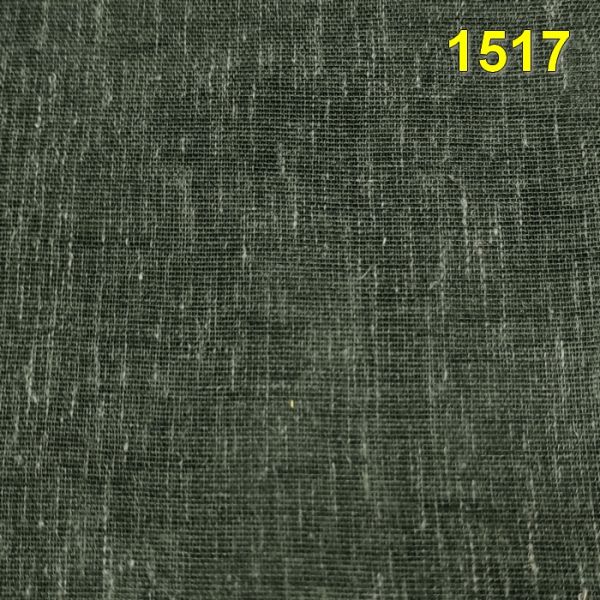 Тканина для тюля з льоном чорна MRTX-Verona-1517