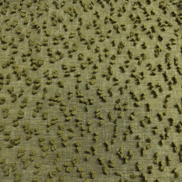 Букльована болотно-зелена тканина для штор Mirteks Kemer-113