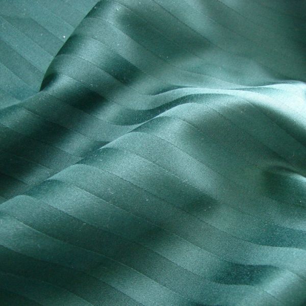 Двойной комплект постельного белья CT Stripe Satin PK (Страйп Сатин) зелёный
