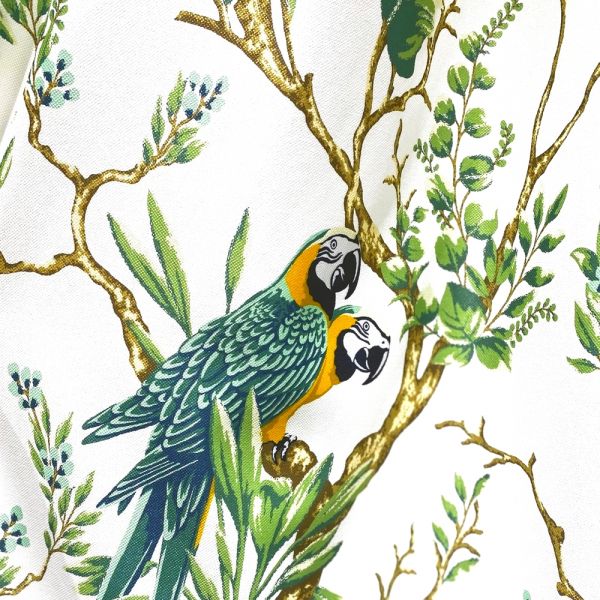 Ткань для штор с попугаями Phoenix Papagan-202
