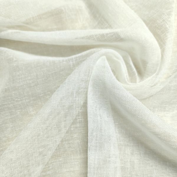 Тканина для тюлю, мішковина, колір айворі, Ecobella PNL-17360-22