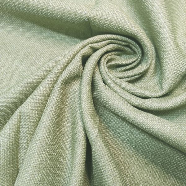 Ткань для штор бледно-зелёная рогожка PNL-1990-311