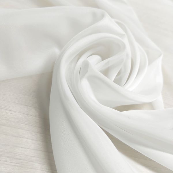 Шёлковый вуаль молочный, ткань для тюля PNL-30012-02