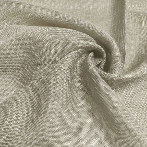 Тканина для тюлю, мішковина, колір бежево-сірий, Ecobella PNL-670091-1038
