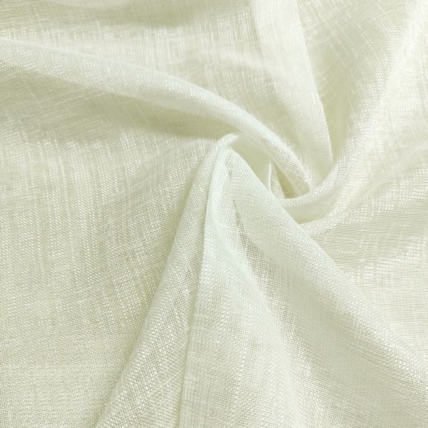 Тканина для тюлю, мішковина, колір кремовий, Ecobella PNL-670091-75