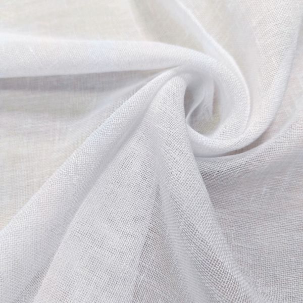 Біла мішковина, тканина для тюля RBN-Keten-02