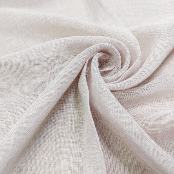 Блідо-рожева мішковина, тканина для тюля RBN-Keten-03