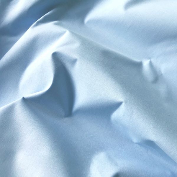 Семейный комплект постельного белья, CT Ранфорс однотонний. Голубой