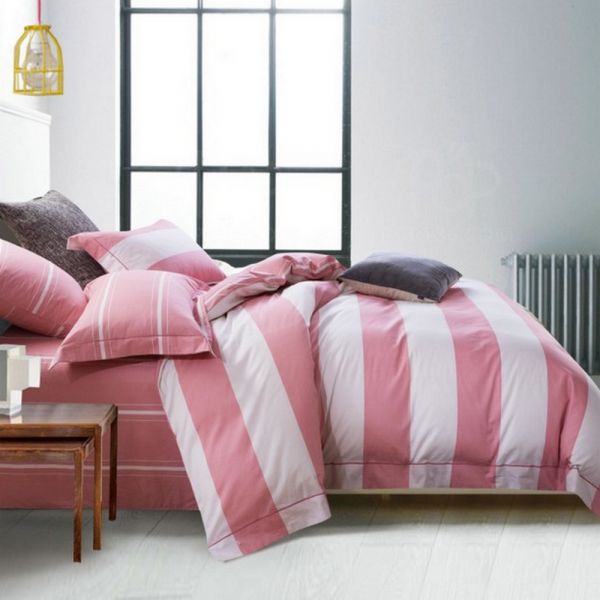 Семейный комплект постельного белья, CT Люкс-сатин. Rose Stripe