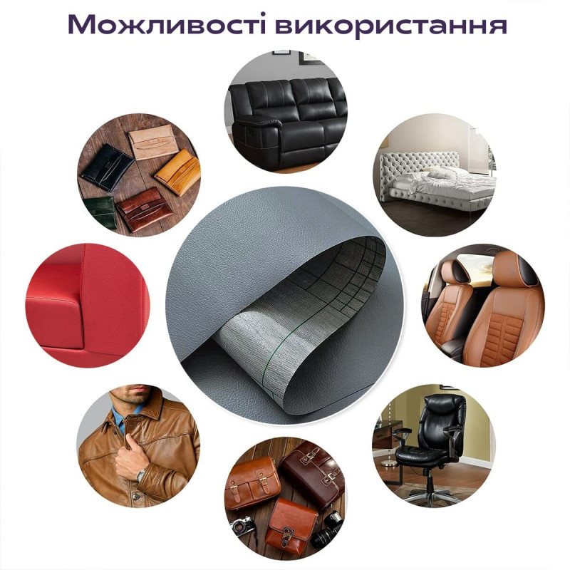 Самоклеющая экокожа в рулоне 1.37*1m*0.5mm Темно-серый (D) SW-00001154