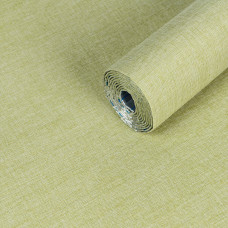 Льняные тёплые обои на самоклейке Оливкового оттенка 2800*650*2mm (D) SW-00001499