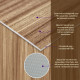 Декоративная ПВХ плита под дерево 600*600*3mm (S) SW-00001624