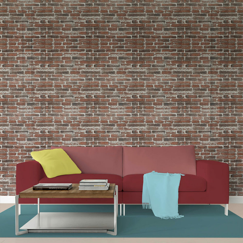 Самоклеющаяся 3D панель 3080x700x3мм Красный Екатеринославский Кирпич SW-00001761