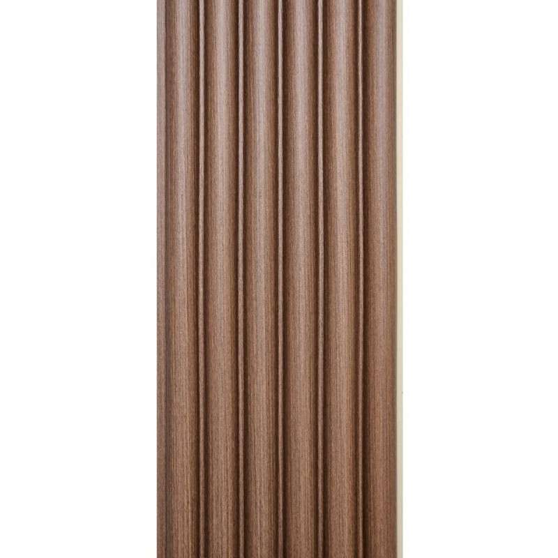 Рейка декоративная WPC круглая стеновая каштан 3000х152х15мм SW-00001872