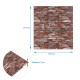 Панель стеновая 3D (058-2) 700х770х2мм Микс SW-00001917