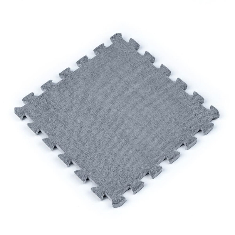 Пол-пазл плюшевый СВЕТЛО-СЕРЫЙ 30*30*1cm (D) SW-00002080