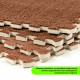 Пол-пазл плюшевый КОРИЧНЕВЫЙ 30*30*1cm (D) SW-00002082