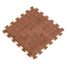 Пол-пазл плюшевый КОРИЧНЕВЫЙ 30*30*1cm (D) SW-00002082
