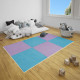 Пол-пазл плюшевый ФИОЛЕТОВЫЙ 60*60*1cm (D) SW-00002087