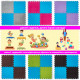 Пол-пазл плюшевый ГОЛУБОЙ 30*30*1cm (D) SW-00002090
