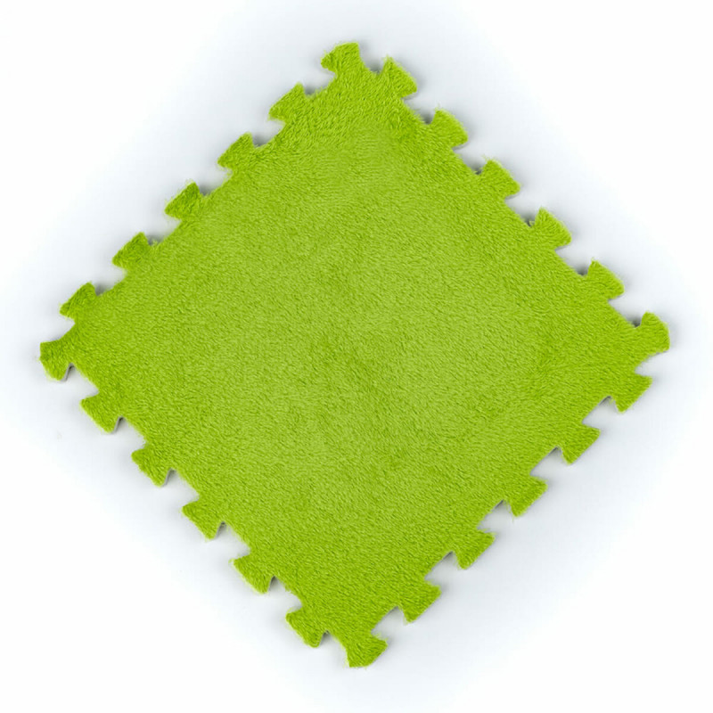 Пол-пазл плюшевый САЛАТОВЫЙ 30*30*1cm (D) SW-00002094
