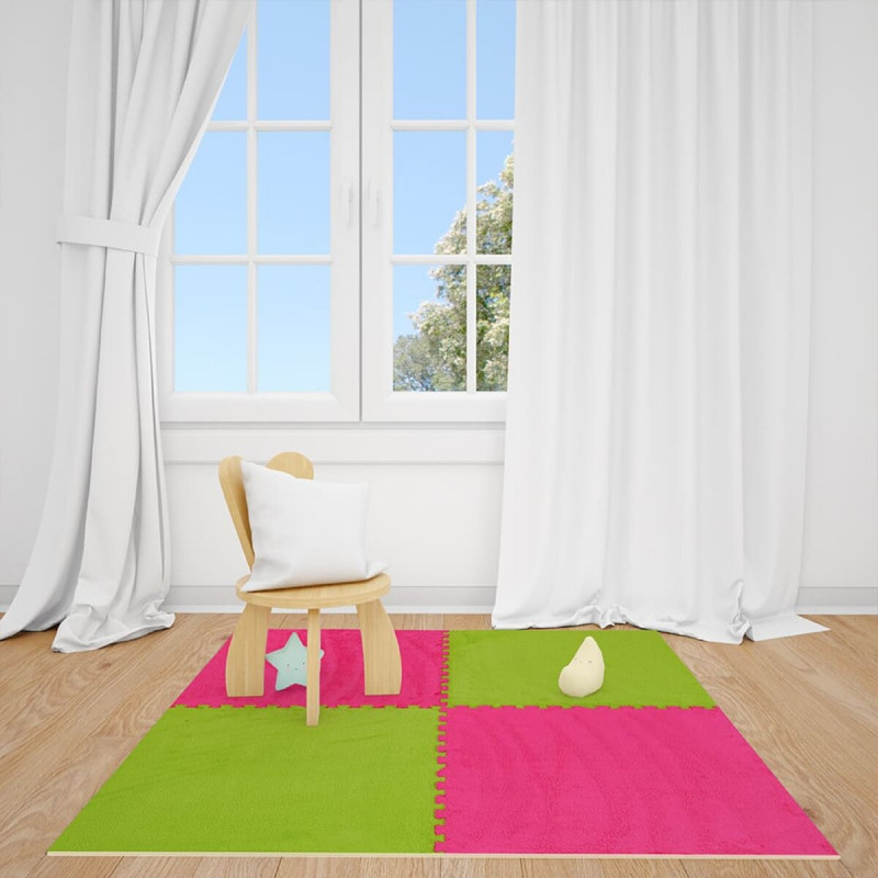Пол-пазл плюшевый САЛАТОВЫЙ 60*60*1cm (D) SW-00002095