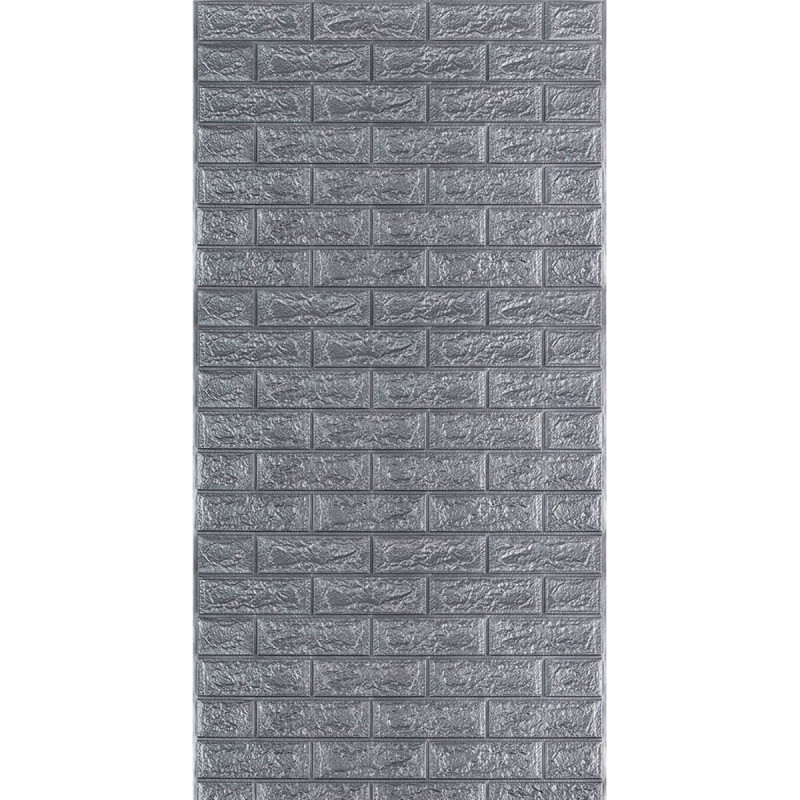 R017-2 Панель стеновая в рулоне 3D 700х3080х2мм Серый Кирпич (D) SW-00002535