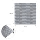 3D панель самоклеющаяся кладка 770х700х5мм Серебро (034) SW-00000217