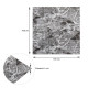 Самоклеящаяся декоративная 3D панель Камень черно-белый мрамор 700х700х7мм (154) SW-00000219
