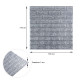3D панель самоклеющаяся 700х770х3мм кирпич Серебро (017-3) SW-00000230