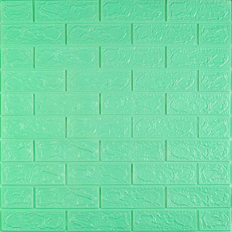 3D панель самоклеющаяся 700x770x3мм кирпич Мята (012-3) SW-00000233