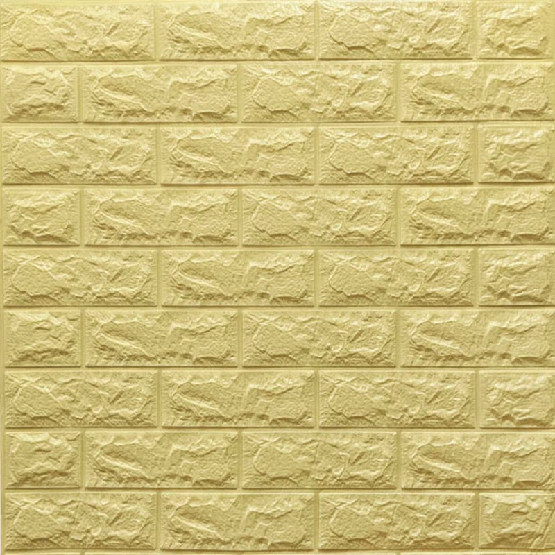 3D панель самоклеющаяся 700x770x7мм кирпич Желто-песочный (009-7) SW-00000046