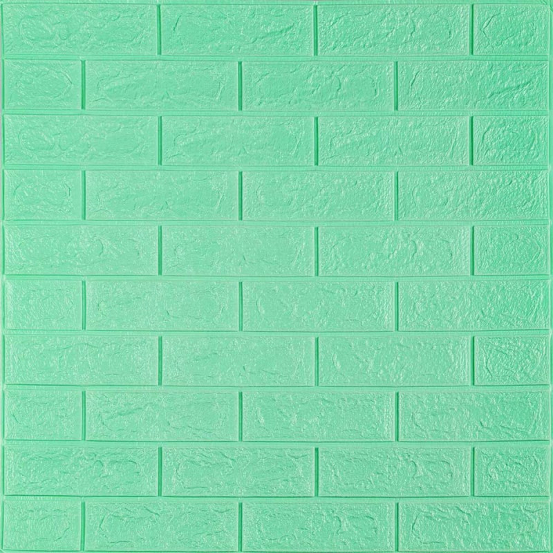 3D панель самоклеющаяся 700x770x5мм кирпич Мята (012-5) SW-00000148
