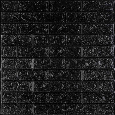 3D панель самоклеющаяся 700x770x5мм кирпич Черный (019-5) SW-00000151