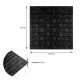 3D панель самоклеющаяся 700x770x5мм кирпич Черный (019-5) SW-00000151
