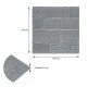 Самоклеящаяся декоративная 3D панель Камень серебро 700х700х6мм (153) SW-00000187