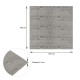 Самоклеющаяся декоративная 3D панель 700x700x4мм Графитовое дерево (079) SW-00000558