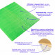 3D панель самоклеющаяся 700x770x3мм кирпич Зеленый (013-3) SW-00000639
