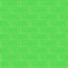 3D панель самоклеющаяся 700x770x3мм кирпич Зеленый (013-3) SW-00000639