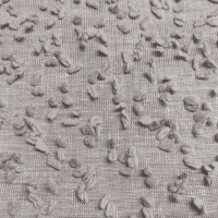 Kemer Boucle Light Grey Curtain Fabric (MIRTEKS, Turkey)