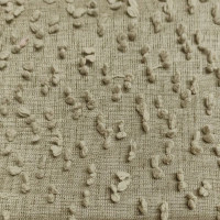 Kemer Beige Boucle Curtain Fabric (MIRTEKS, Turkey)