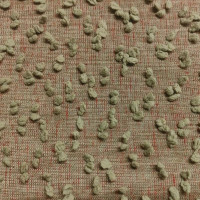 Kemer Red Boucle Curtain Fabric (MIRTEKS, Turkey)