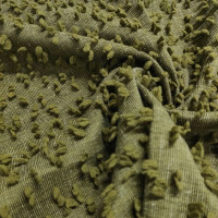 Kemer Swamp green Boucle Curtain Fabric (MIRTEKS, Turkey)